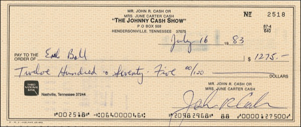 Lot 633 Johnny Cash