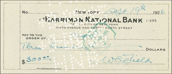 Lot 928 W. C. Fields