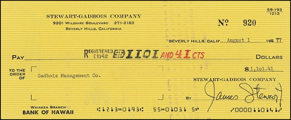 Lot 1154 James Stewart