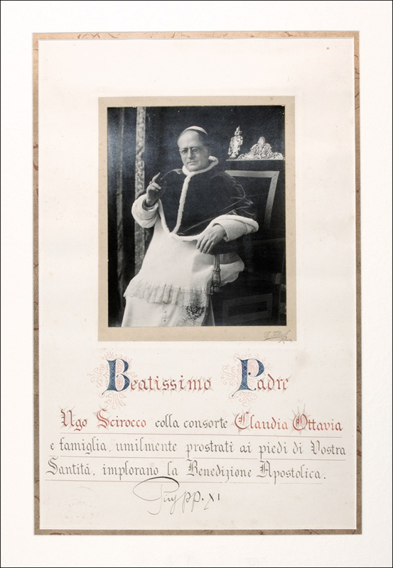 Lot 254 Pope Pius XI