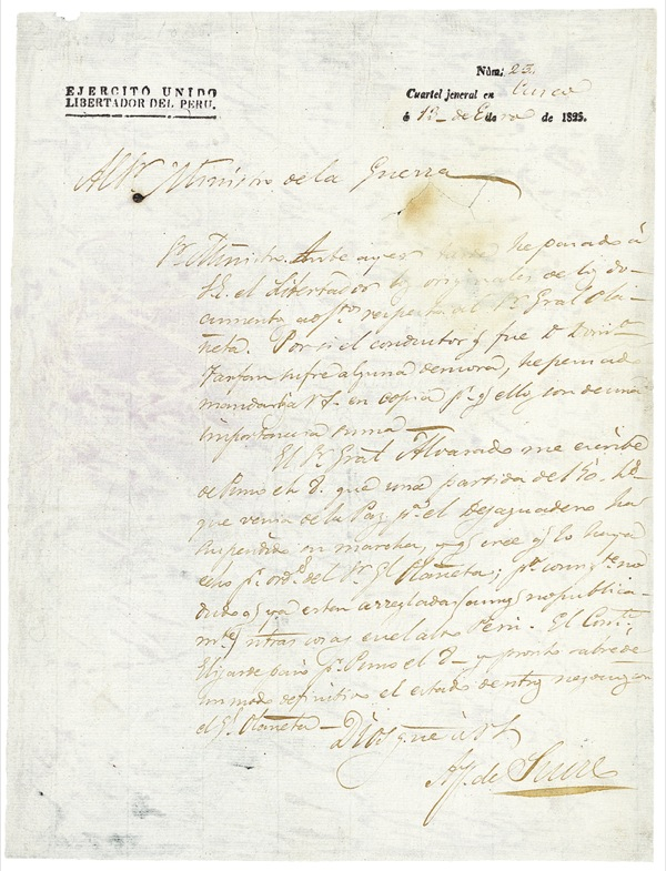Lot 270 Antonio José de Sucre