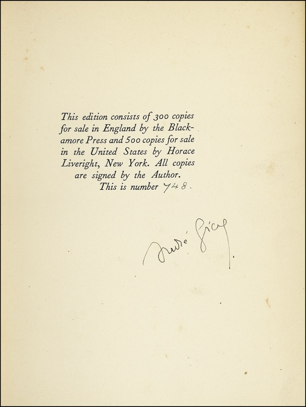 Lot 467 André Gide