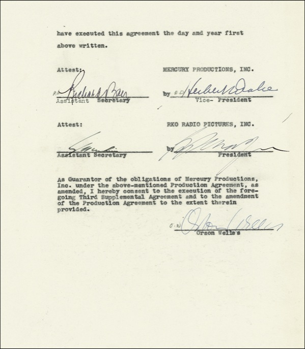 Lot 1190 Orson Welles