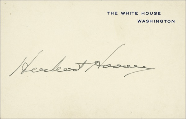 Lot 59 Herbert Hoover