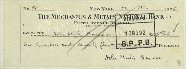 Lot 756 John Philip Sousa