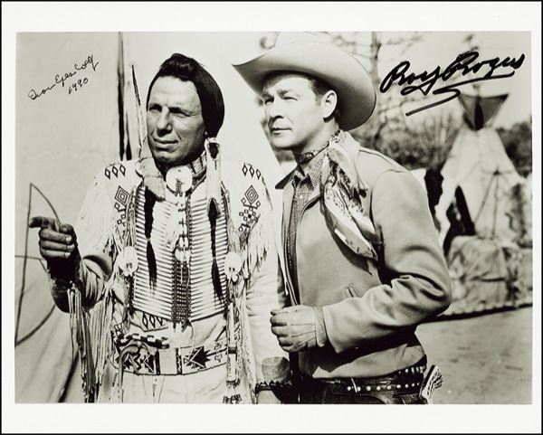 Lot 1124 Roy Rogers and Iron Eyes Cody