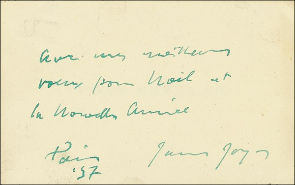 Lot 483 James Joyce