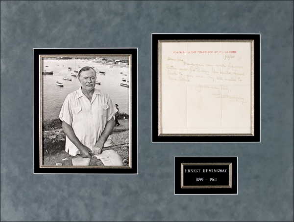 Lot 480 Ernest Hemingway