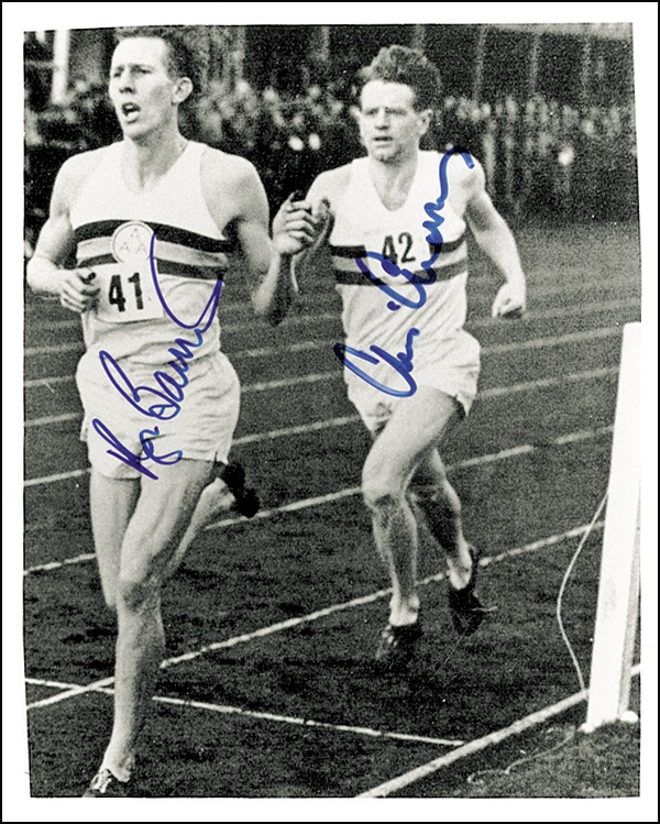 Lot 1235 Roger Bannister and Christopher Chataway