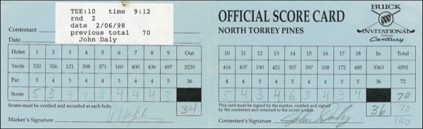 Lot 1300 John Daly and Phil Mickelson