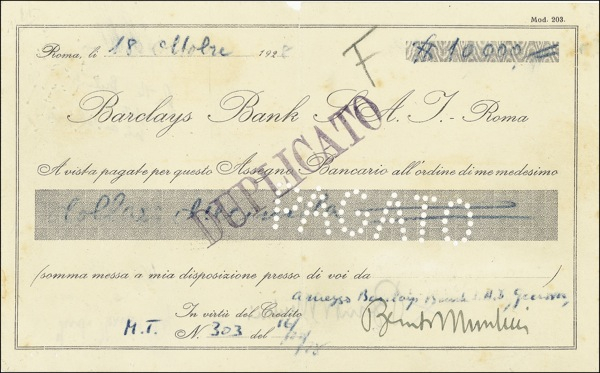 Lot 235 Benito Mussolini