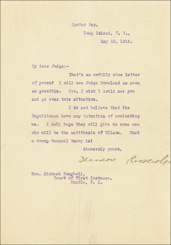 Lot 111 Theodore Roosevelt