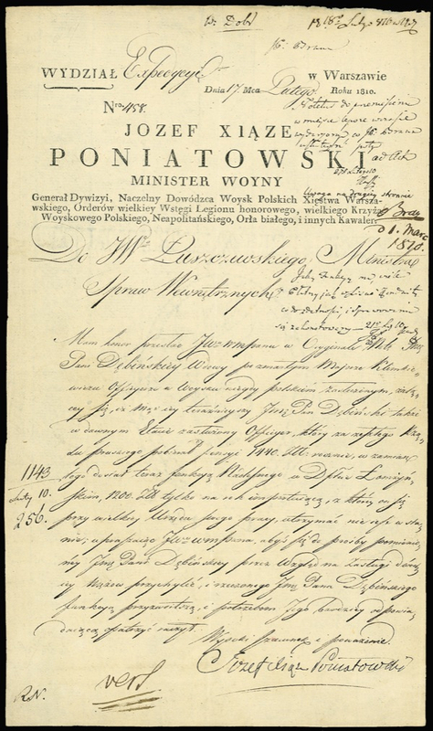 Lot 336 Józef Antoni Poniatowski