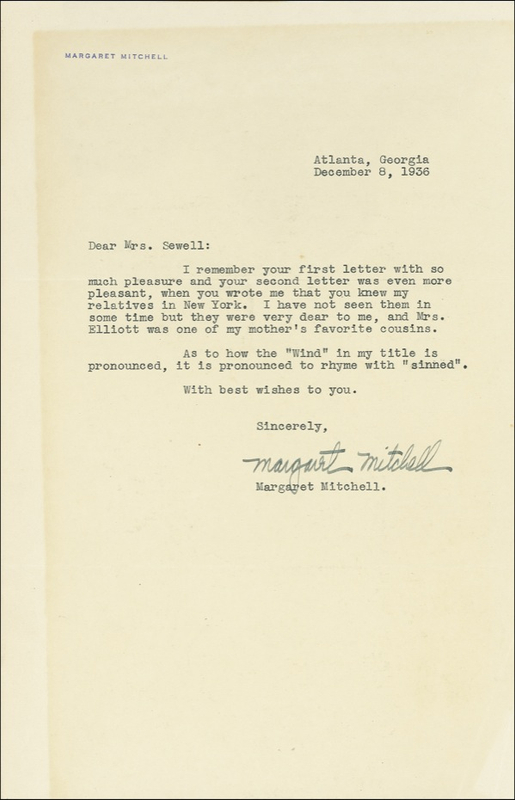 Lot 505 Margaret Mitchell
