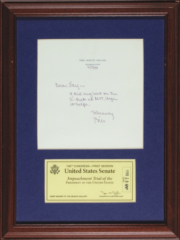 Lot 22 Bill Clinton