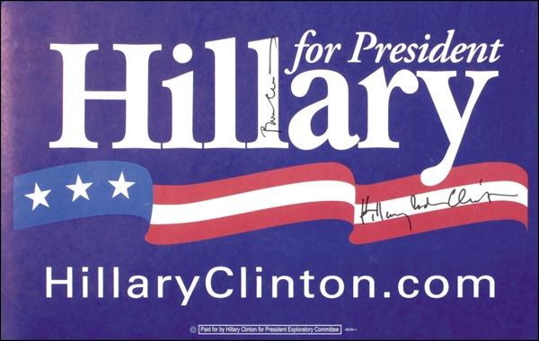 Lot 24 Bill and Hillary Clinton