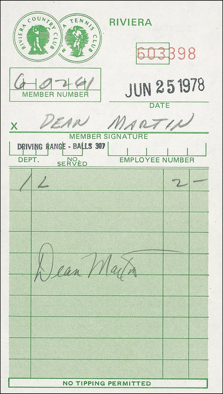 Lot 1051 Dean Martin