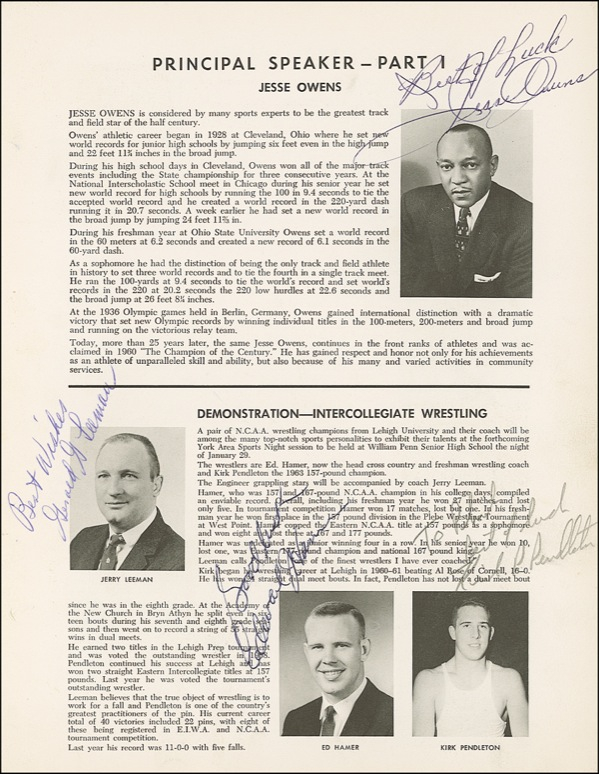 Lot 1480 Jesse Owens