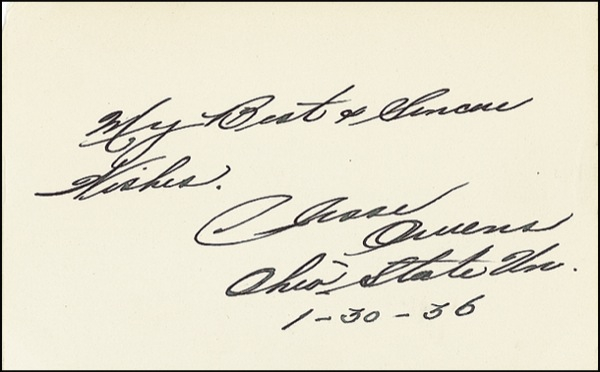 Lot 1481 Jesse Owens