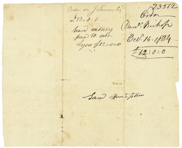 Lot 168 Declaration of Independence: Huntington, Samuel