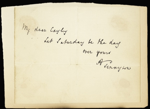 Lot 537 Alfred Lord Tennyson