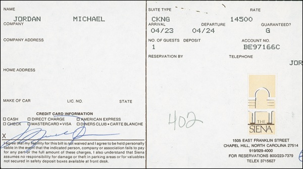 Lot 1394 Michael Jordan