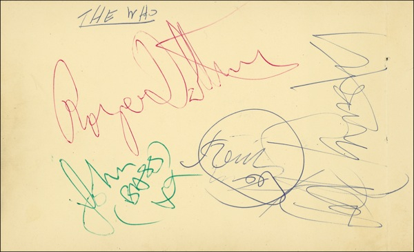 Lot 782 The Who