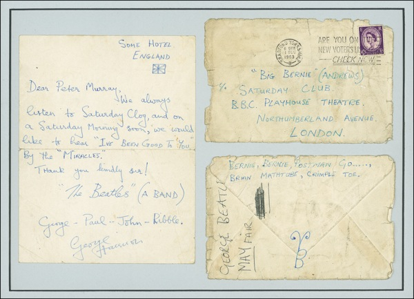 Lot 601 Beatles: Harrison, George