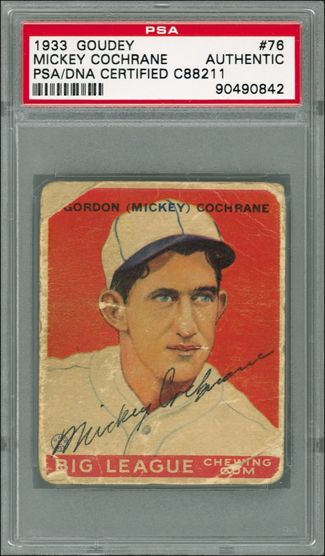 Lot 1295 Mickey Cochrane