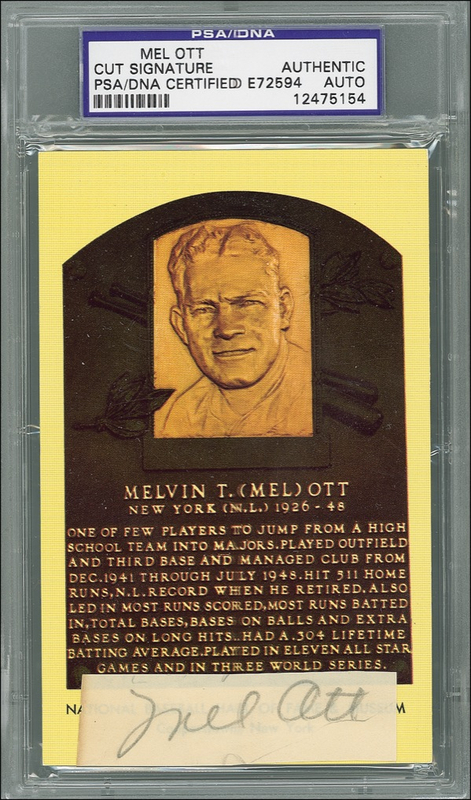 Lot 1478 Mel Ott