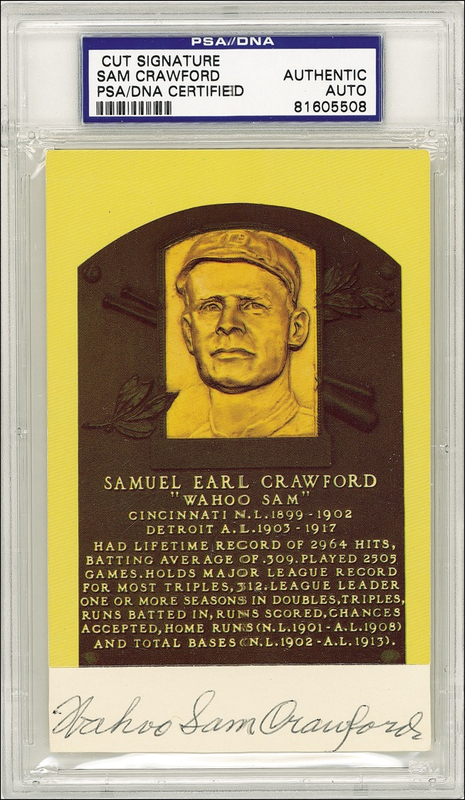Lot 1299 “Wahoo” Sam Crawford