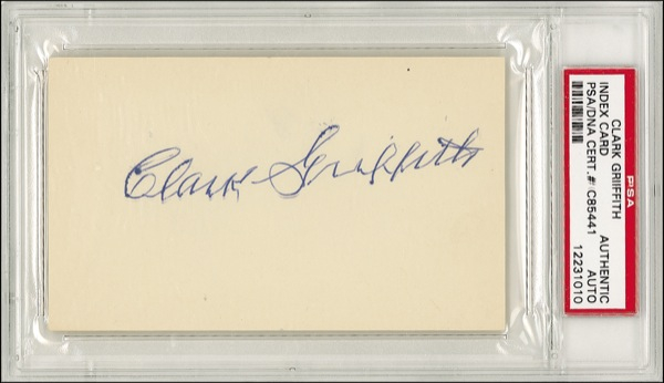 Lot 1354 Clark Griffith