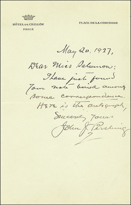 Lot 334 John J. Pershing