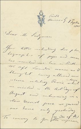 Lot #534 Bram Stoker: Vambery, Arminius - Image 2