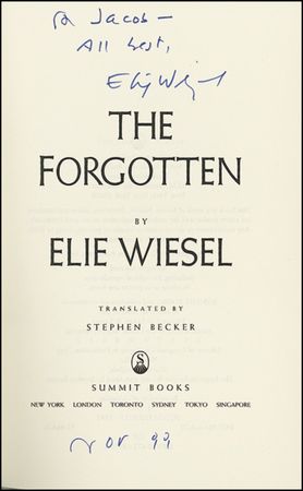 Lot #295 Elie Wiesel - Image 2