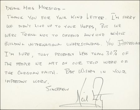 Lot #384 Neil Armstrong - Image 1