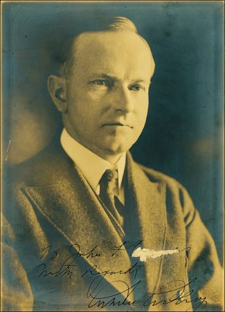 Lot #30 Calvin Coolidge