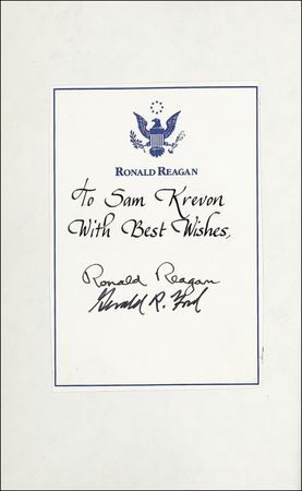 Lot #92 Ronald Reagan and Gerald Ford - Image 1