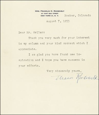 Lot #102 Eleanor Roosevelt - Image 2