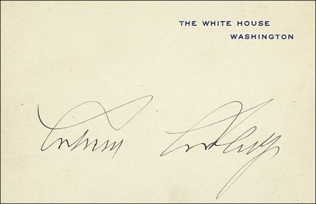 Lot #29 Calvin Coolidge