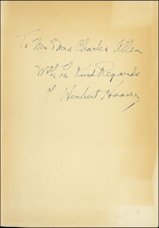 Lot #62 Herbert Hoover - Image 1