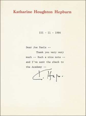 Lot #973 Katharine Hepburn - Image 3