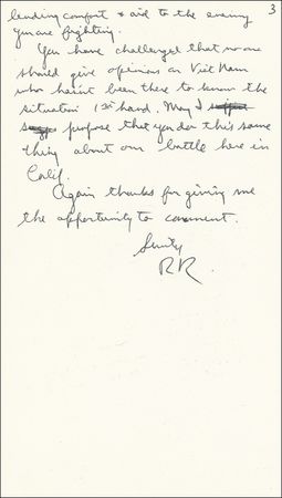 Lot #97 Ronald Reagan - Image 3