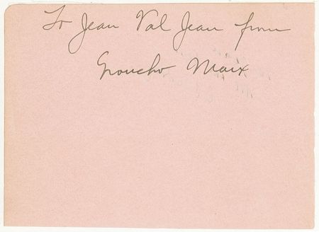 Lot #1056 Groucho Marx and Peter Lorre - Image 1