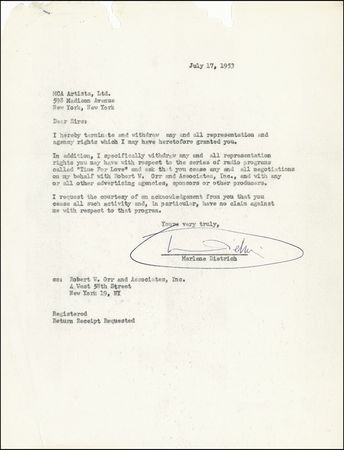 Lot #908 Marlene Dietrich - Image 2