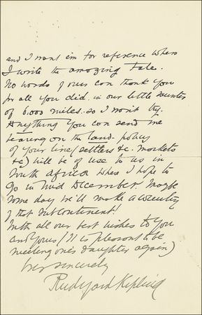 Lot #487 Rudyard Kipling - Image 1