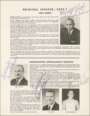 Lot #1480 Jesse Owens - Image 1