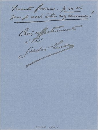 Lot #491 Gaston Leroux - Image 1