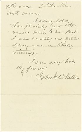 Lot #545 John Greenleaf Whittier - Image 1