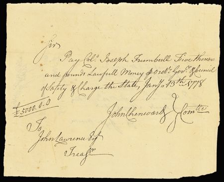 Lot #285 Jonathan Trumbull, Sr. - Image 1